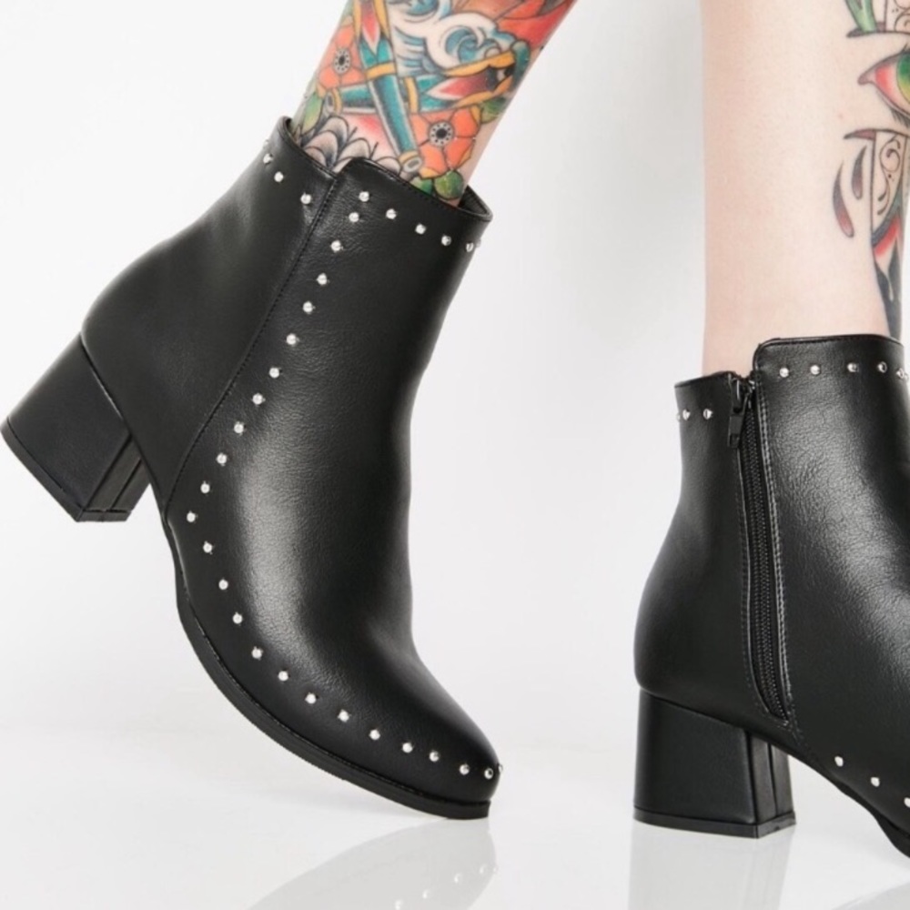 Black Studded Boots